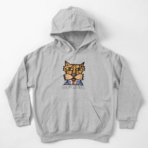 "Be Fearless." Kids Pullover Hoodie