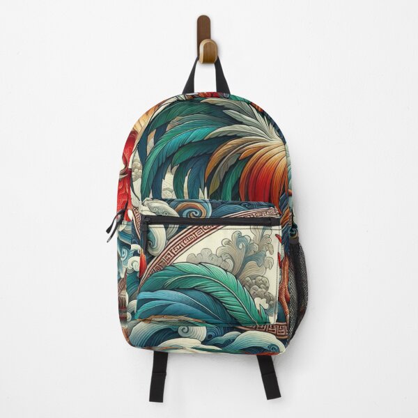 Item preview, Majestic Rooster in Traditional Asian Artwork designed and sold by ZenOfAIarts.