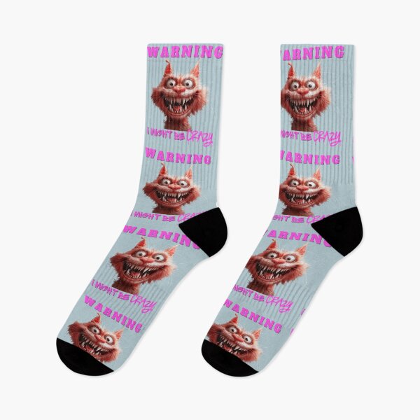 Item preview, WARNING I MIGHT BE CRAZY CAT FUNNY  designed and sold by NikoDeeko.