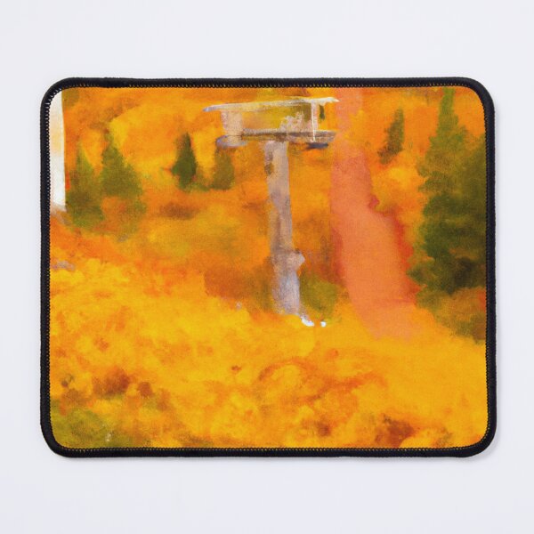 Item preview, Lutsen Fall Bench Oil Painting designed and sold by Minnesota-Art.