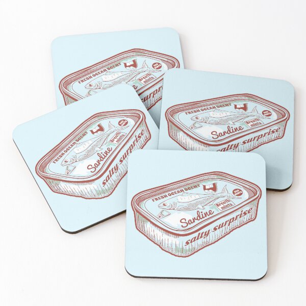 Item preview, Fish scented breath mints Sardine tin designed and sold by piedaydesigns.