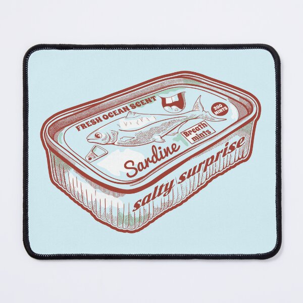Item preview, Fish scented breath mints Sardine tin designed and sold by piedaydesigns.