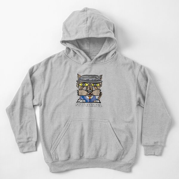 "Stay Curious." Kids Pullover Hoodie