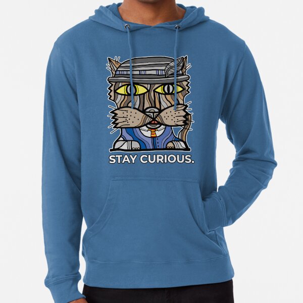 "Stay Curious." Lightweight Hoodie