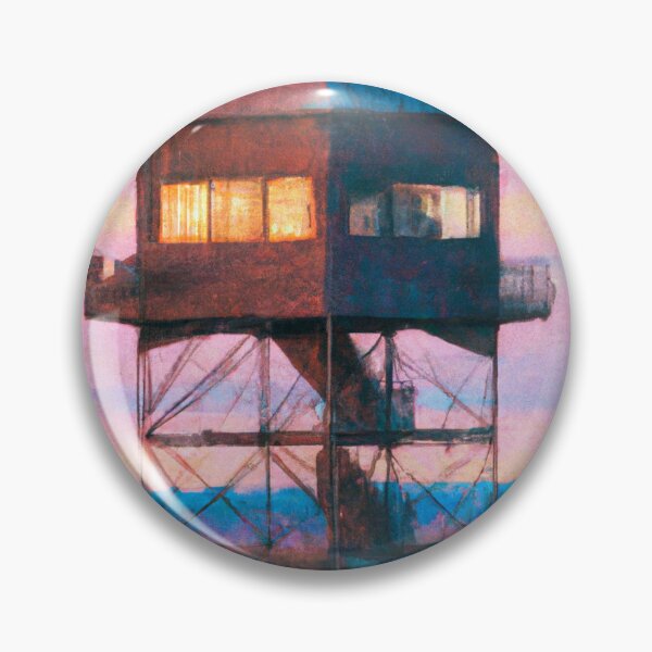 Item preview, Fire lookout Tower Oil Painting designed and sold by Minnesota-Art.