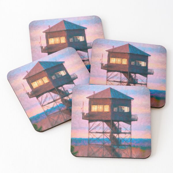 Item preview, Fire lookout Tower Oil Painting designed and sold by Minnesota-Art.