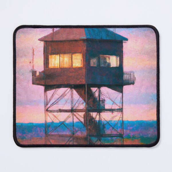 Item preview, Fire lookout Tower Oil Painting designed and sold by Minnesota-Art.