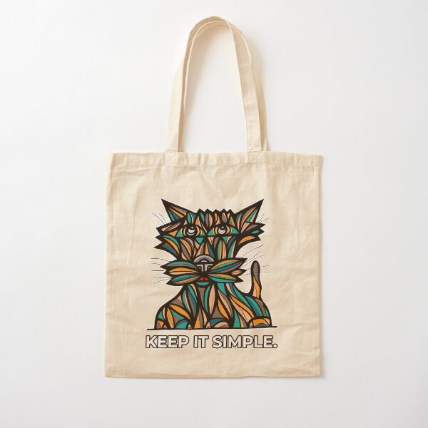 "Keep It Simple." Cotton Tote Bag