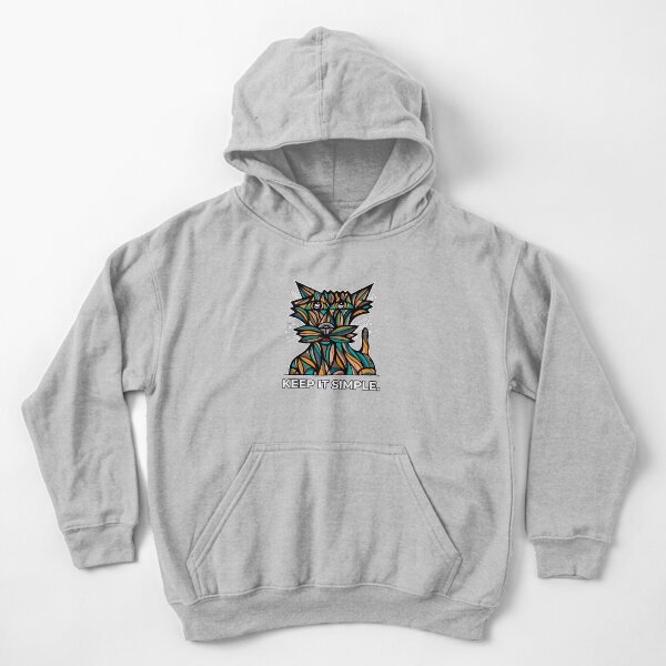 "Keep It Simple." Kids Pullover Hoodie