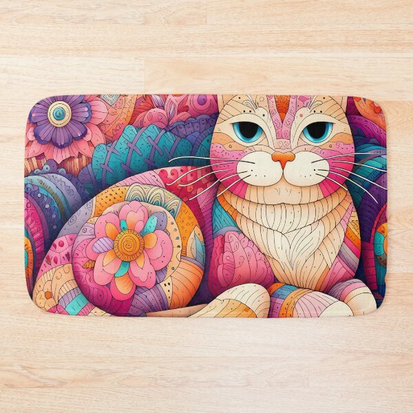 Item preview, Colourful cat designed and sold by Lupappdesigns.