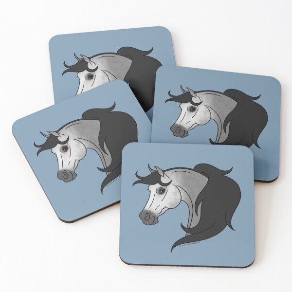 Item preview, Cartoon Gray Arabian Horse designed and sold by DappledMoon.