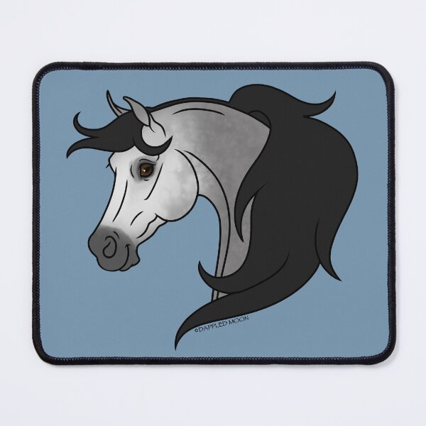 Item preview, Cartoon Gray Arabian Horse designed and sold by DappledMoon.
