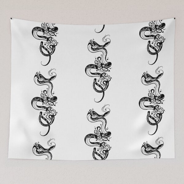 Item preview, Suminagashi snake designed and sold by 7Delamancha.