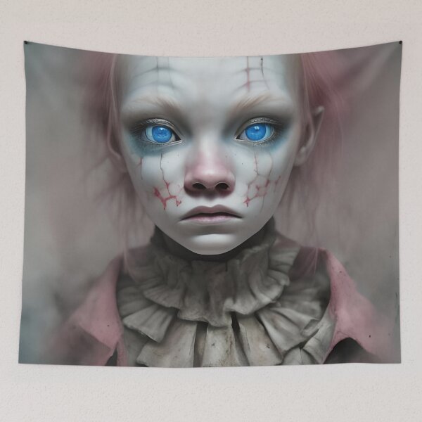 Item preview, Creepy doll face  designed and sold by Ilikeiwantilove.