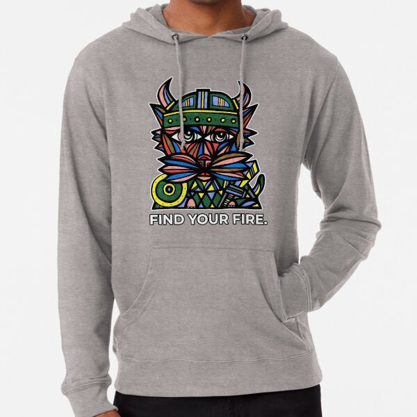 "Find Your Fire." Lightweight Hoodie