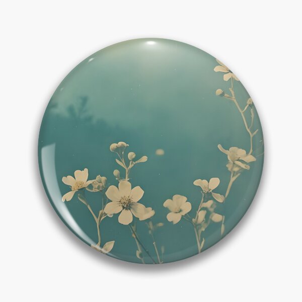 Item preview, Cyanotype style floral photography print designed and sold by Ilikeiwantilove.