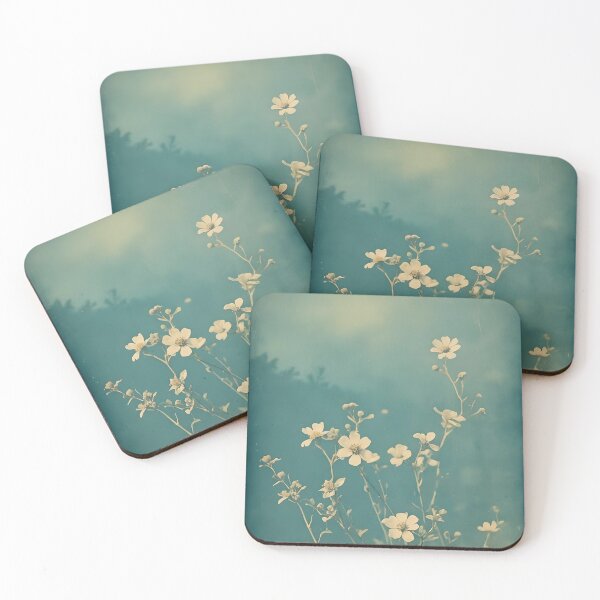 Item preview, Cyanotype style floral photography print designed and sold by Ilikeiwantilove.