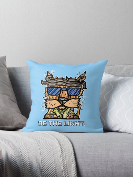 "Be the Light." Throw Pillow