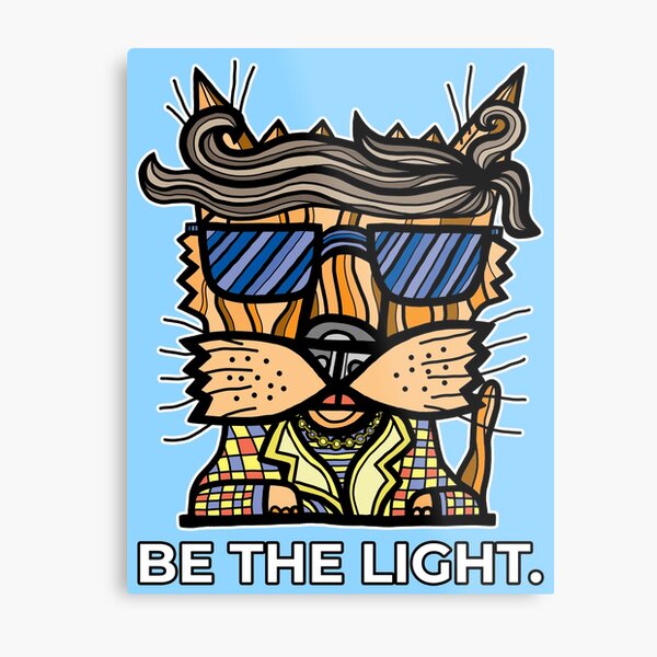 "Be the Light." Metal Print