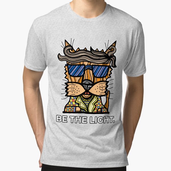 "Be the Light." Tri-blend T-Shirt