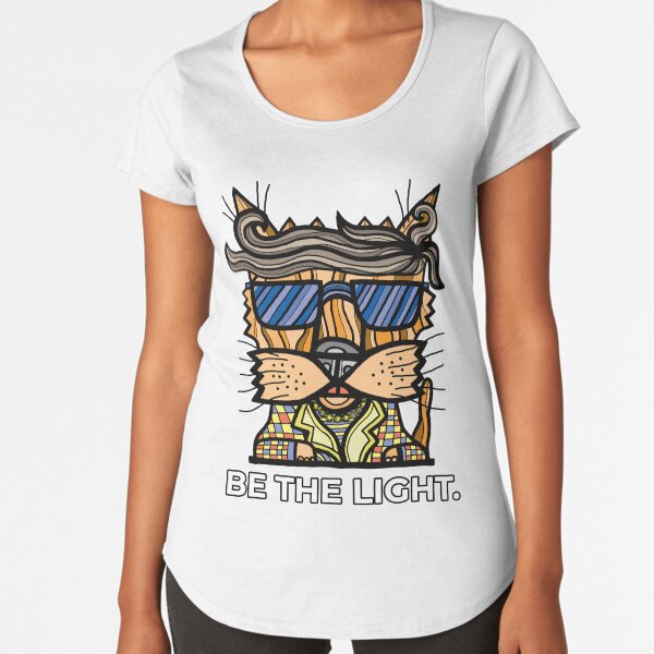 "Be the Light." Premium Scoop T-Shirt