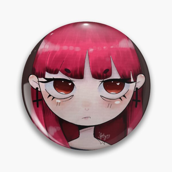 Item preview, Menina Emo Vermelho Cute designed and sold by HtppsGabyCute.