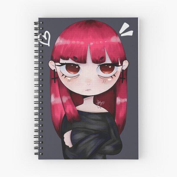 Item preview, Menina Emo Vermelho Cute designed and sold by HtppsGabyCute.