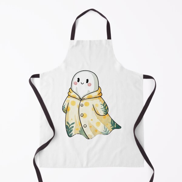Item preview, Little ghost in yellow raincoat designed and sold by GroovyDino.
