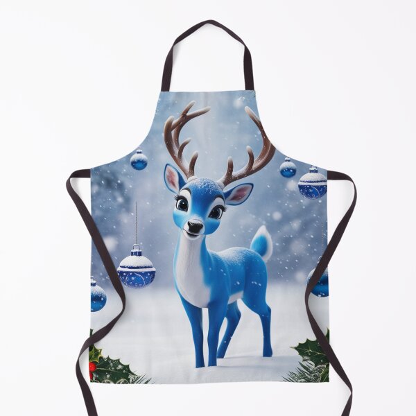 Item preview, Enchanted Blue Christmas Reindeer designed and sold by Dumbly Creative.