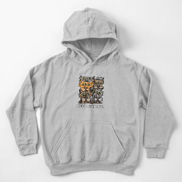 "Keep Shining." Kids Pullover Hoodie