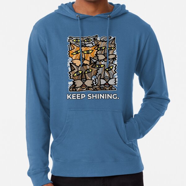 "Keep Shining." Lightweight Hoodie