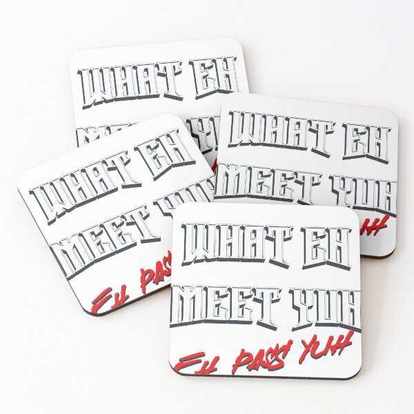 Item preview, Caribbean Trini Wisdom Quote Design, "What eh meet yuh eh pass yuh", Trini Proverbs, Bold Trinidadian Quote designed and sold by KaribbeanPosse.