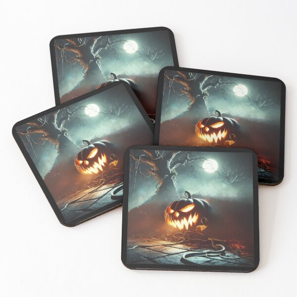 Item preview, Grinning Nightmare: The Sinister Pumpkin Awakes designed and sold by WheelieGdArt.