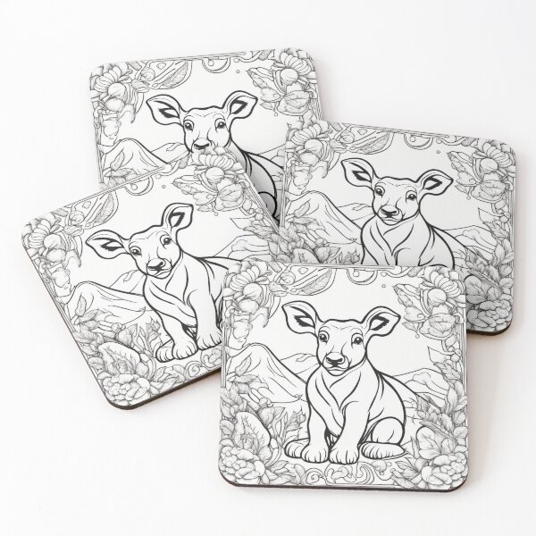 Item preview, Free Vector Animals Coloring Book Page designed and sold by hjian8219.