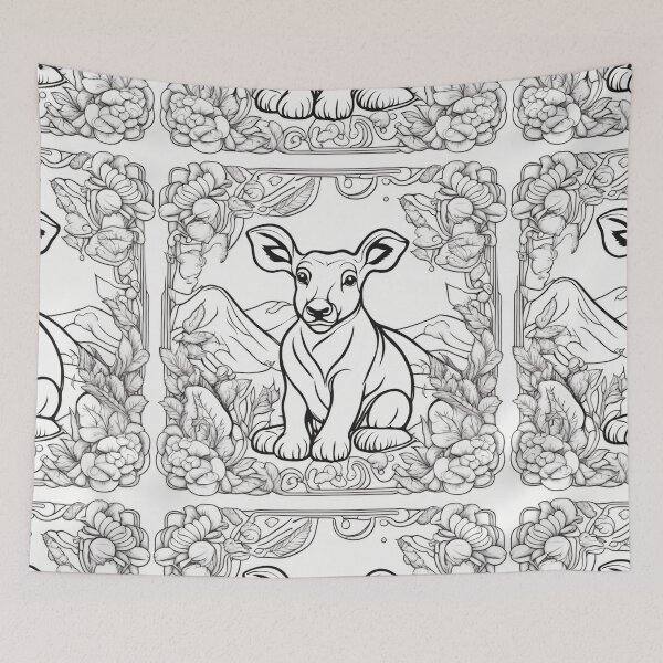 Item preview, Free Vector Animals Coloring Book Page designed and sold by hjian8219.