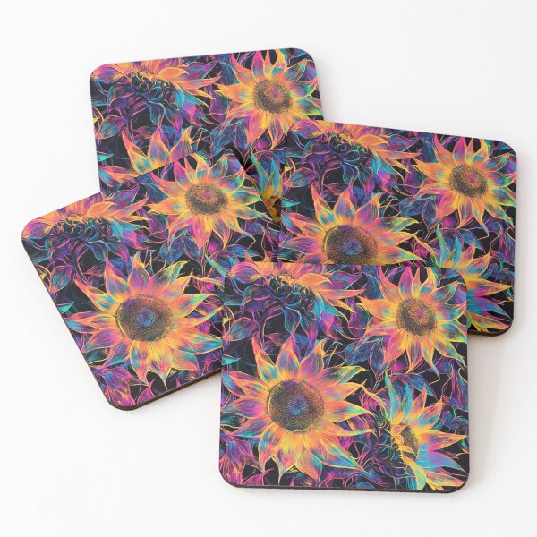 Item preview, Bright neon sunflowers designed and sold by liana campbell.