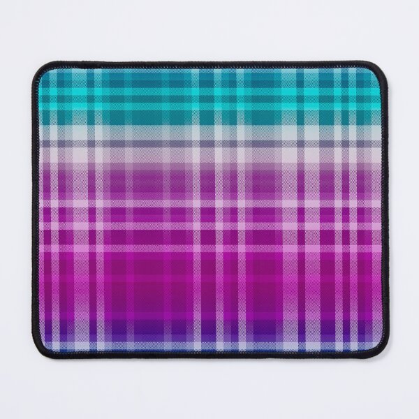 Item preview, Preppy plaid pattern ombre purple and blue designed and sold by FatBirdie.