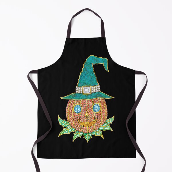 Item preview, Witch pumpkin halloween jewelry design turquoise orange sapphire diamond and enamel set with fancy  designed and sold by Jiwsurreal.