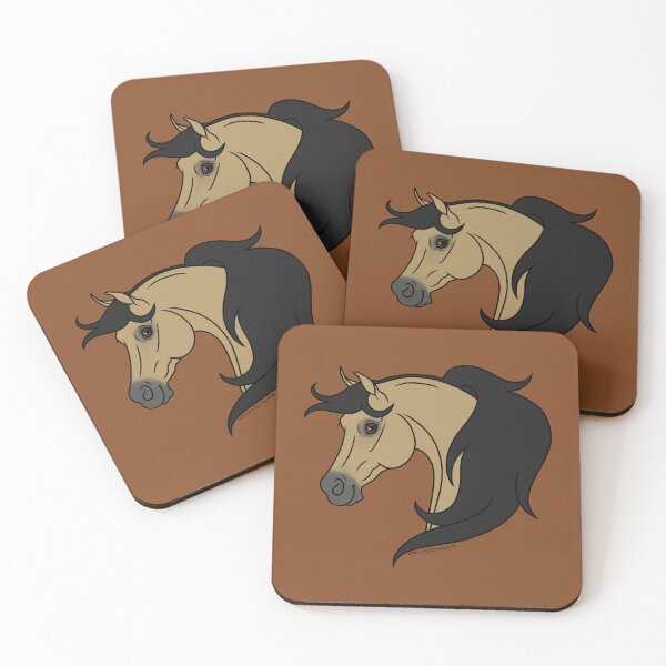 Item preview, Cartoon Buckskin Arabian Horse designed and sold by DappledMoon.