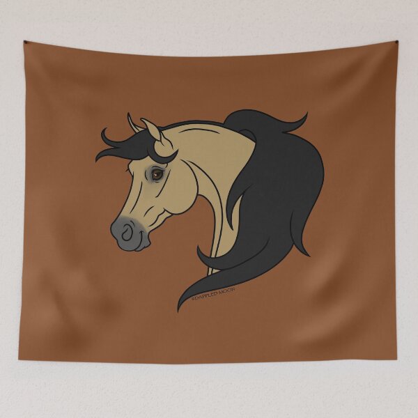 Item preview, Cartoon Buckskin Arabian Horse designed and sold by DappledMoon.