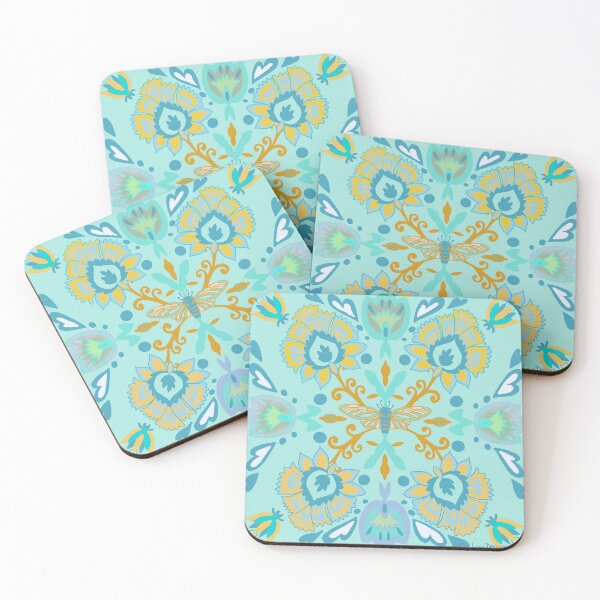 Item preview, Boho Mandala-Teal-24A-065 designed and sold by Cori Lang.