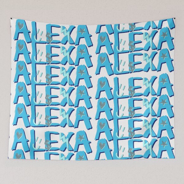 Item preview, ALEXA name - blue designed and sold by Julia Santos.