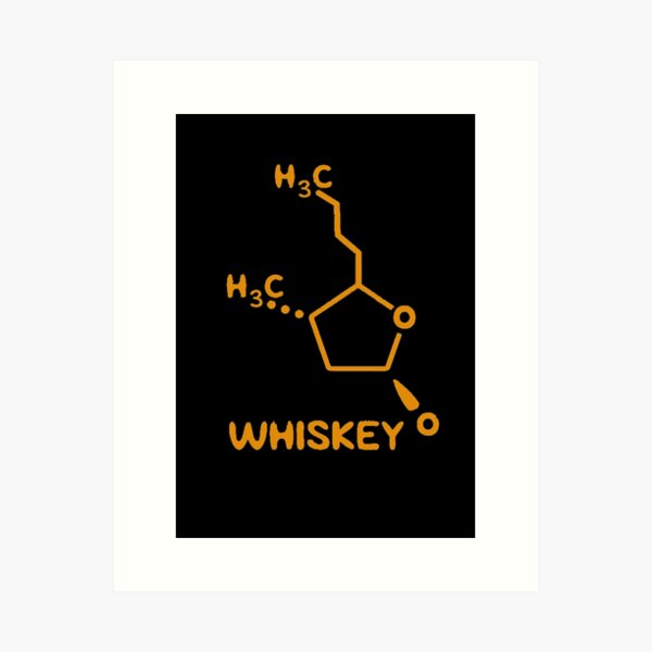Item preview, Whiskey - The Distilled Spirit Molecule designed and sold by Numbers-Art.
