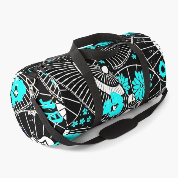 Item preview, Vintage Asian Parasol Pattern In Aqua, Black And White designed and sold by DEC02.