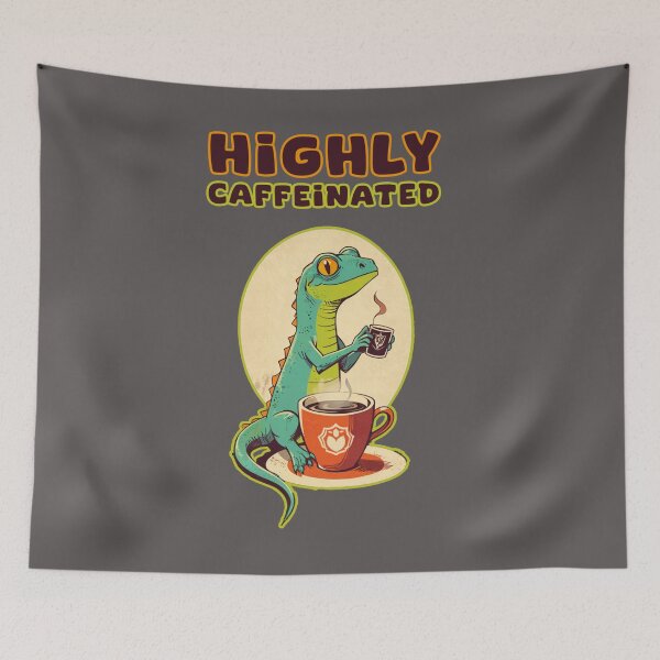 Item preview, HIGHLY CAFFEINATED KEKO FUNNY DESIGN designed and sold by La Loca.