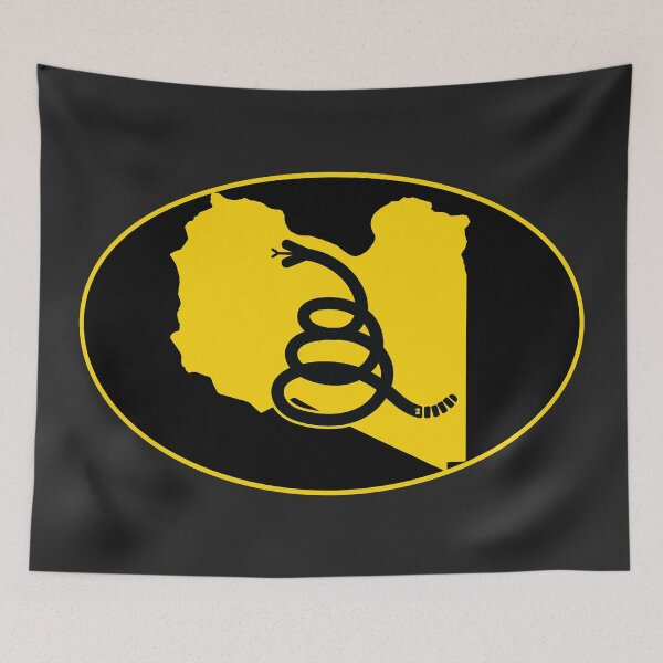 Item preview, LIBYA - Freedom Is The Superpower - Modern Gadsden Snake Flag - Dont Tread On Me design designed and sold by pelagio.