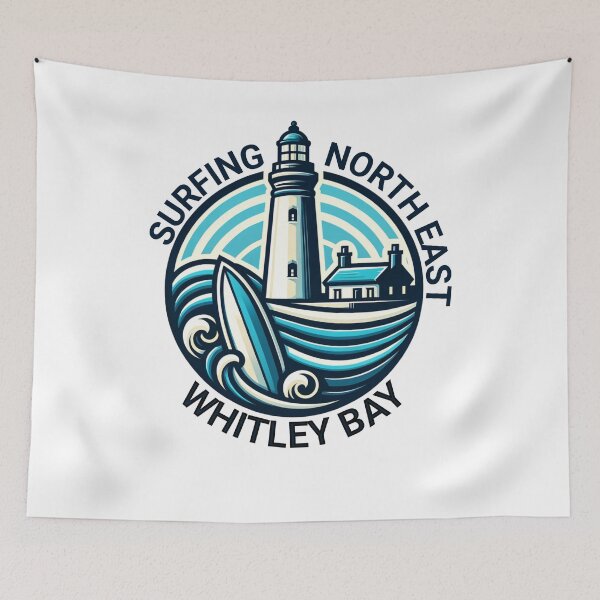Item preview, Surfing North East Whitley Bay designed and sold by MerchByCraig.