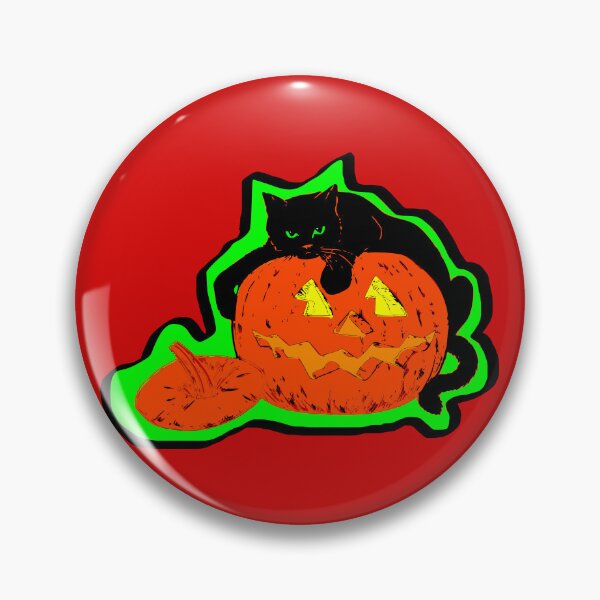 Item preview, Halloween Cat Pumpkin designed and sold by DesignFantazia.