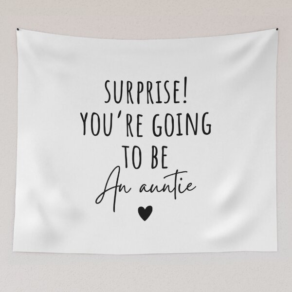 Item preview, Surprise You're Going To Be An Auntie Cute Baby Announcement designed and sold by CuteLovelyDesigns.