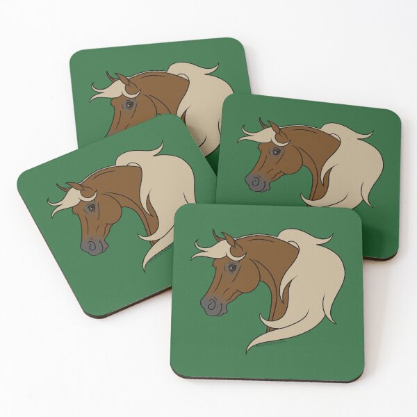 Item preview, Cartoon Chestnut Arabian Horse with Flaxen Mane designed and sold by DappledMoon.